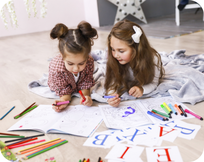 Children learning and playing at Achievers Little Minds